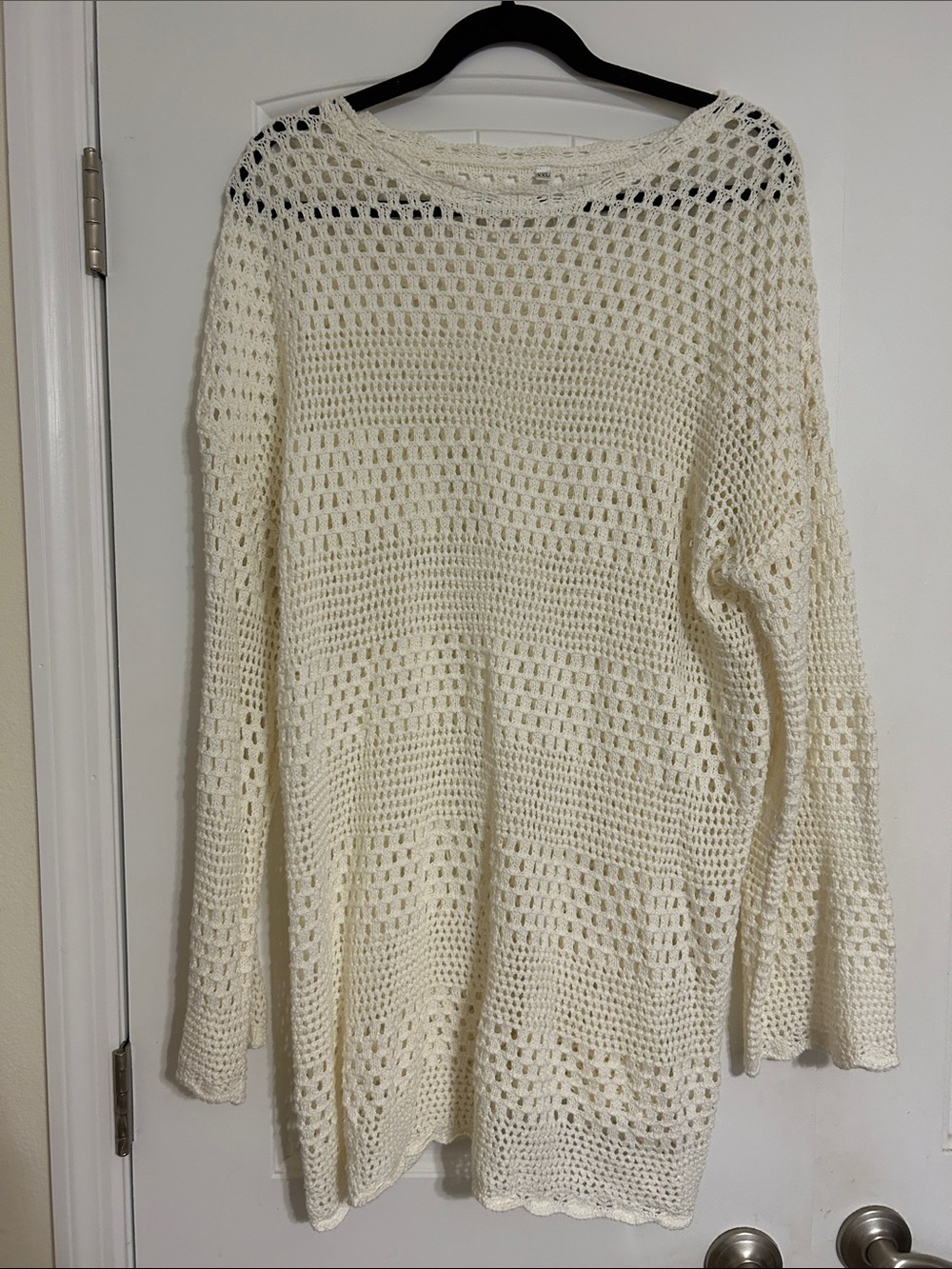 Amazon Women’s Crochet Swim Coverup in Cream